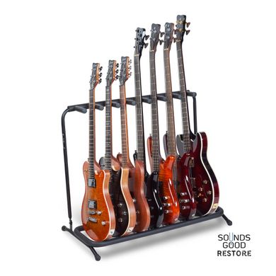 ROCKSTAND RS20862 B - Guitar Rack Stand for 7 Electric Guitars / Basses